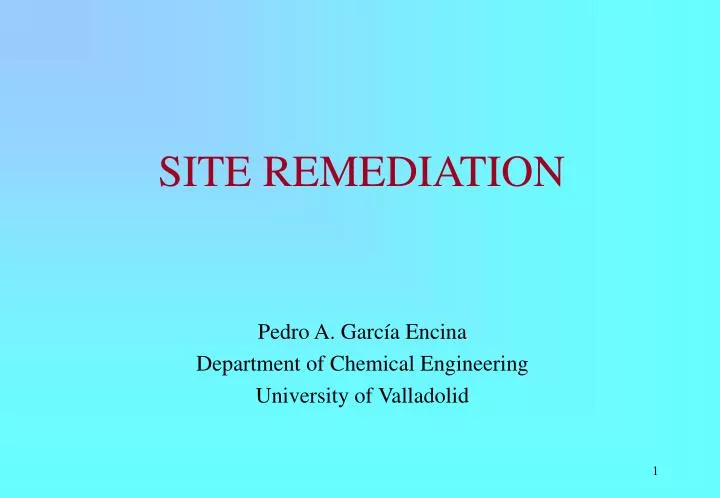 site remediation