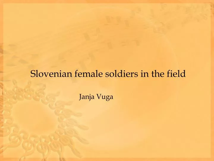 slovenian female soldiers in the field