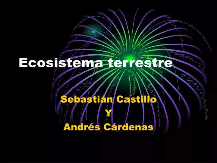 ecosistema terrestre