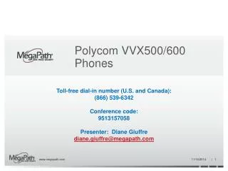 Polycom VVX500/600 Phones