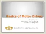 Basics of Motor Drives