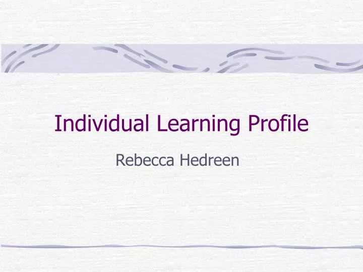 individual learning profile