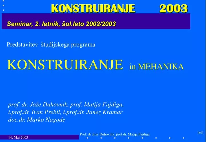 seminar 2 letnik ol leto 2002 2003