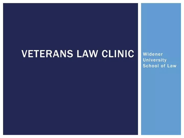 veterans law clinic