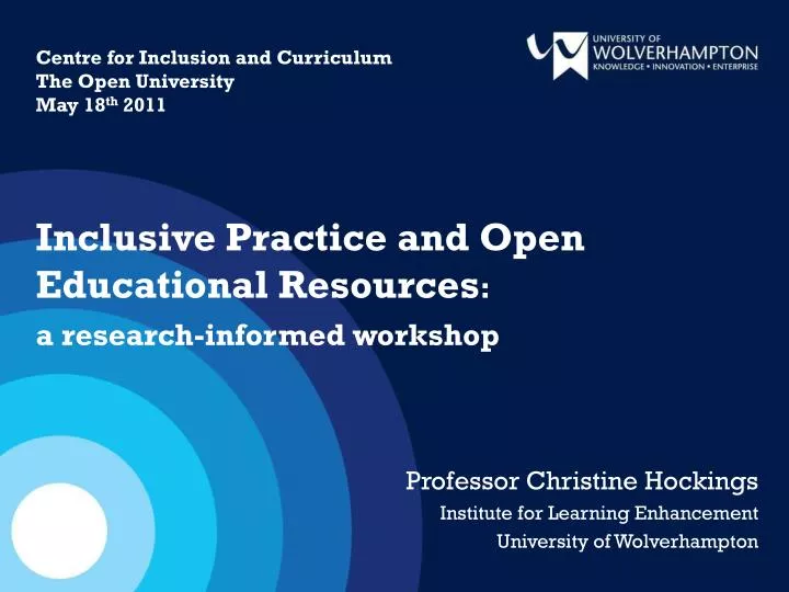 professor christine hockings institute for learning enhancement university of wolverhampton
