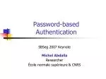 Password-based Authentication - slide 1