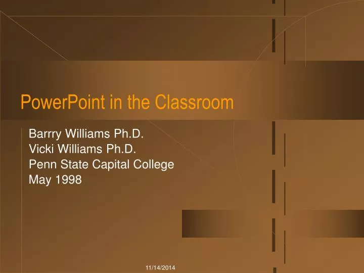 powerpoint in the classroom