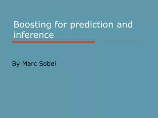 Boosting for prediction and inference
