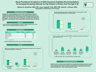 Nurse Practitioner Acceptance of 2006 Consensus Guideline Recommendations