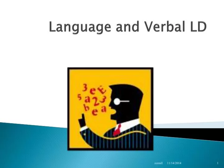 language and verbal ld