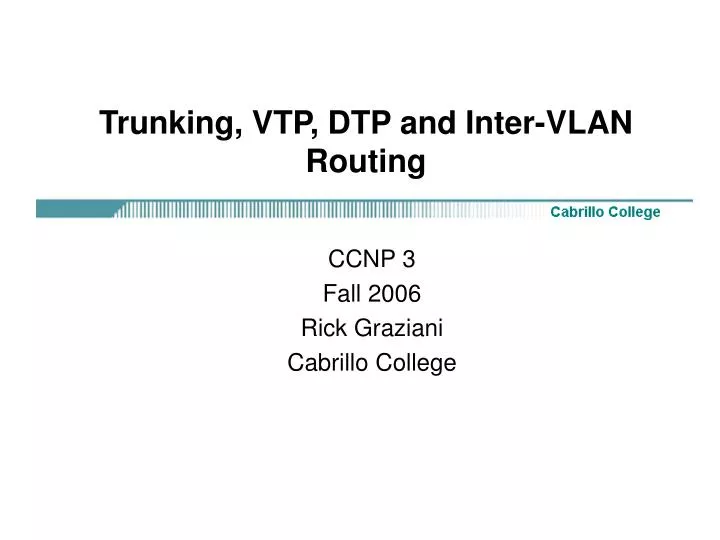 trunking vtp dtp and inter vlan routing