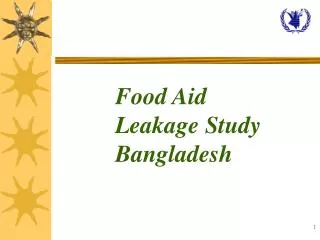 Food Aid Leakage Study Bangladesh