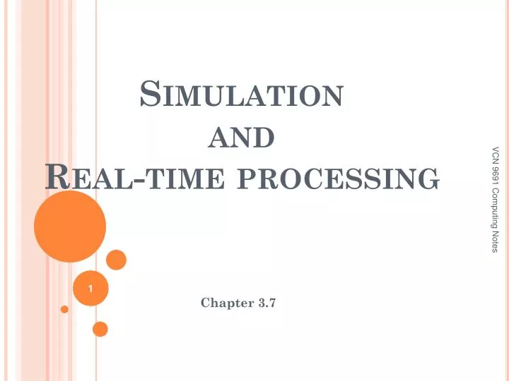 simulation and real time processing