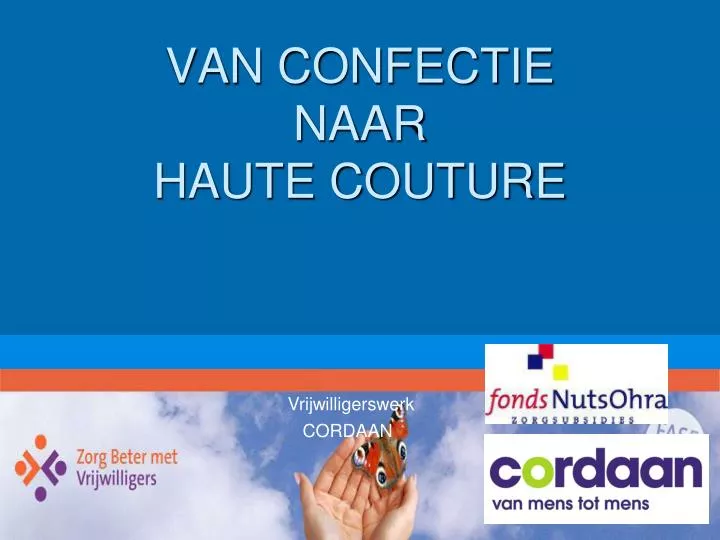 van confectie naar haute couture