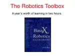 The Robotics Toolbox - slide 1