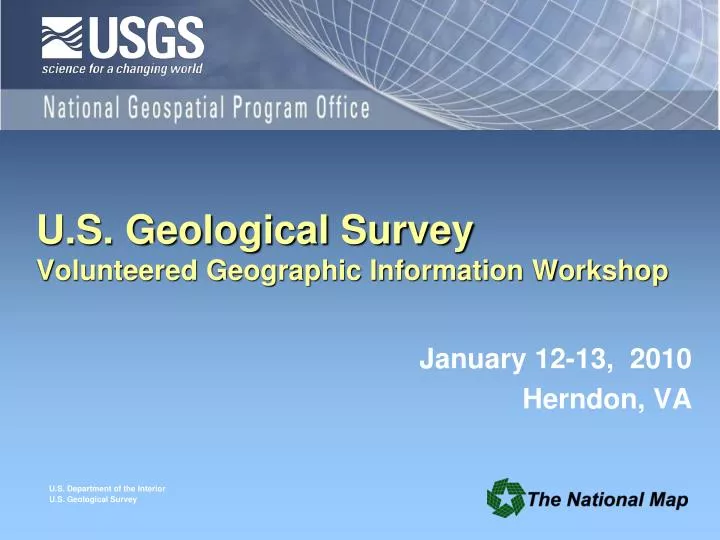 u s geological survey volunteered geographic information workshop