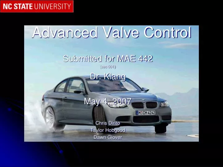 advanced valve control
