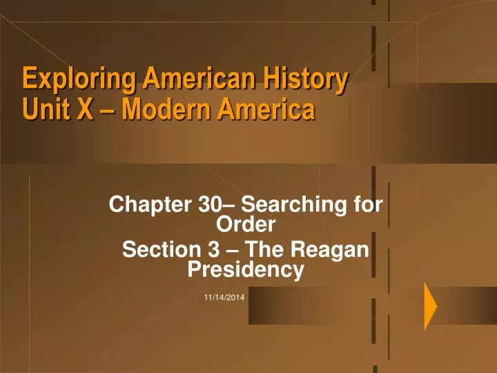 exploring american history unit x modern america