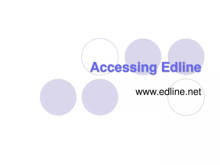 accessing edline
