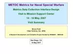 METOC Metrics for Naval Special Warfare Metrics Data Collection Interface Design - slide 1