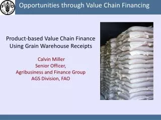 Opportunities through Value Chain Financing