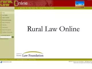 Rural Law Online