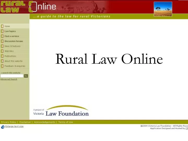 rural law online