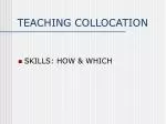TEACHING COLLOCATION - slide 1