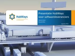 presentatie hubways voor softwareleveranciers