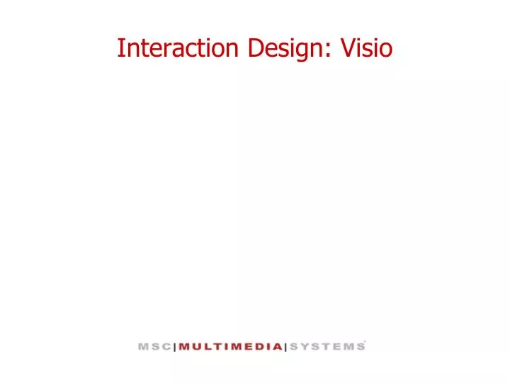 interaction design visio