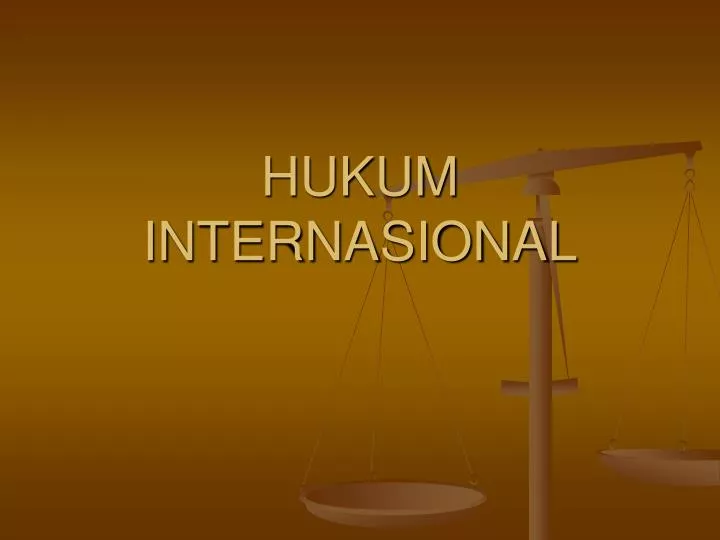 hukum internasional