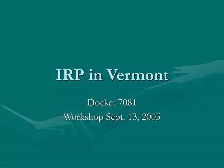 irp in vermont