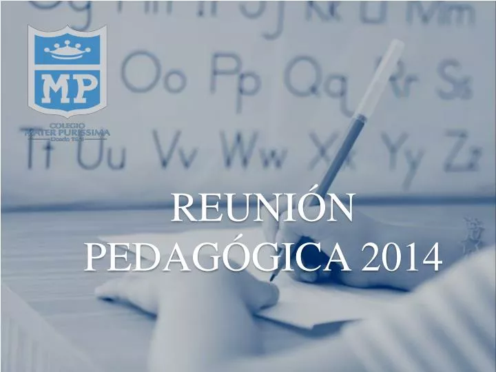 reuni n pedag gica 2014