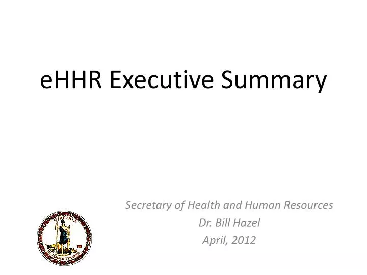 ehhr executive summary