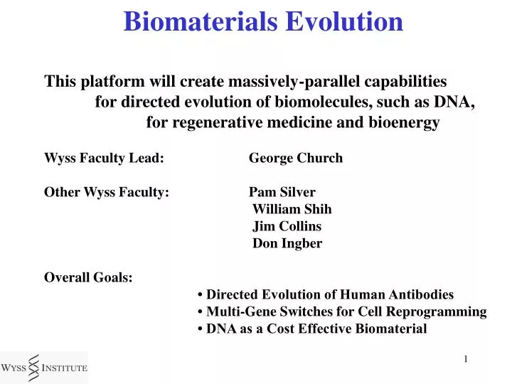 biomaterials evolution