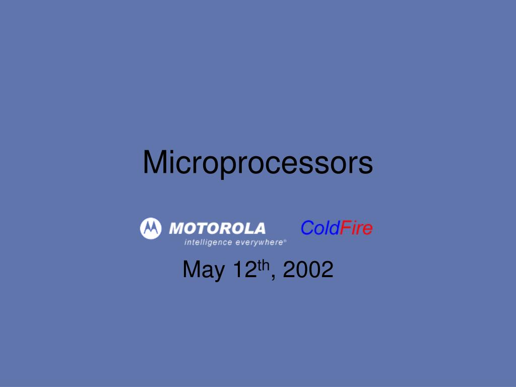 PPT - Microprocessors PowerPoint Presentation, free download - ID:6610275