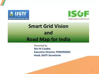 Smart Grid Vision and Road Map for India
