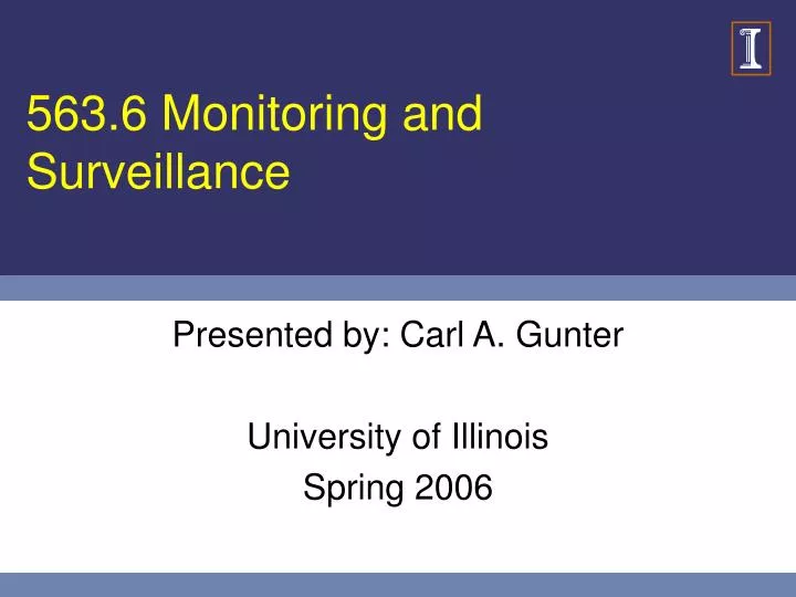 563 6 monitoring and surveillance