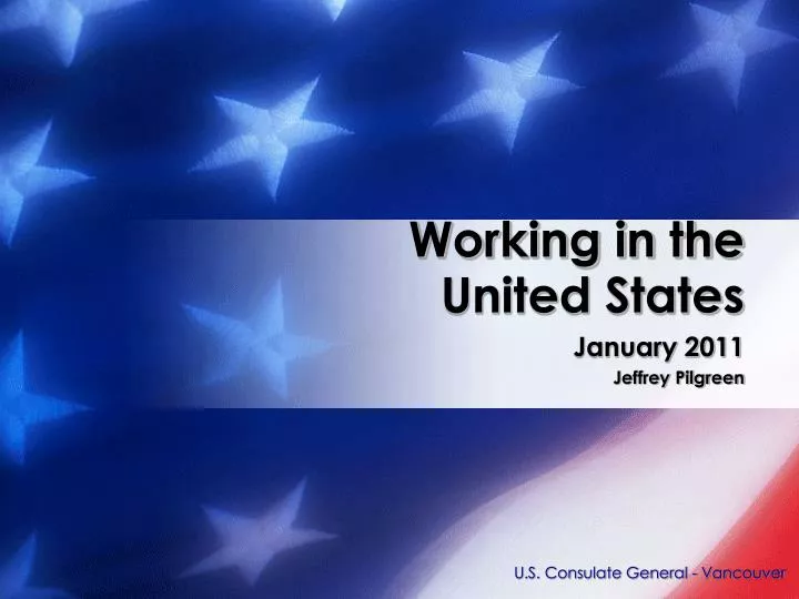 working in the united states