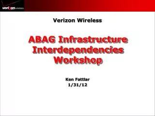 ABAG Infrastructure Interdependencies Workshop