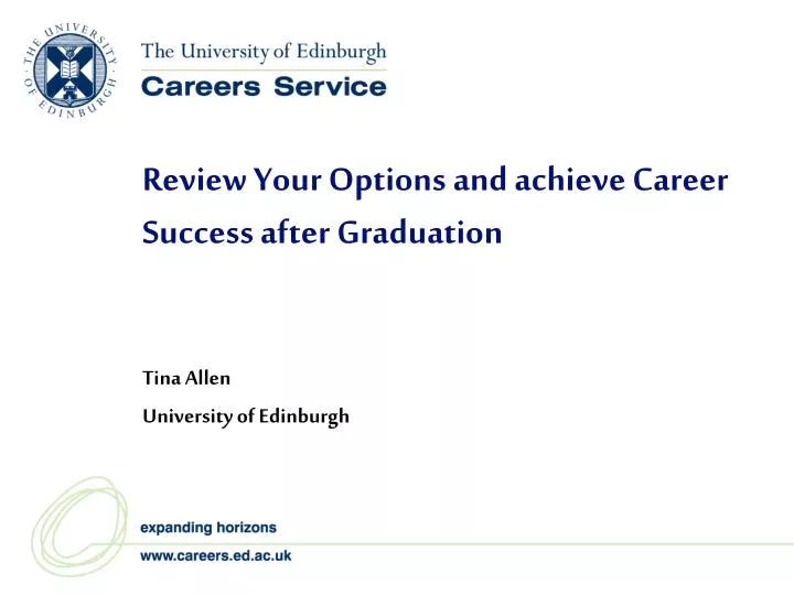 review your options and achieve career success after graduation