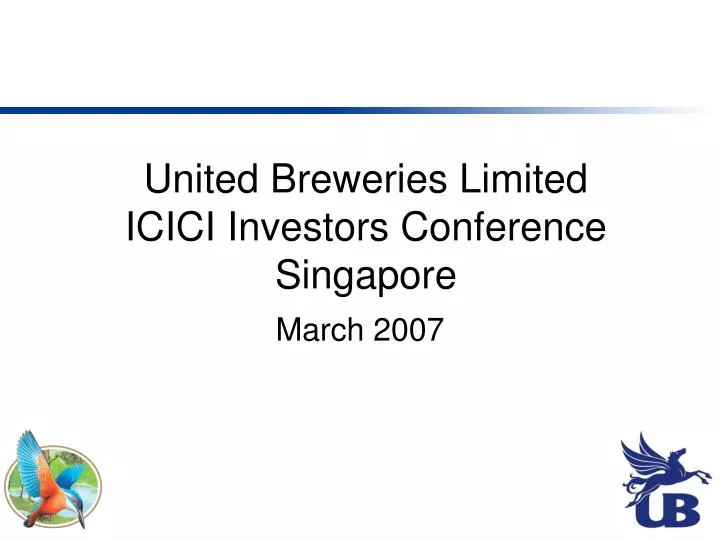 united breweries limited icici investors conference singapore