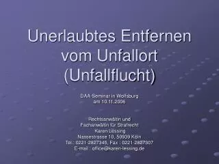 unerlaubtes entfernen vom unfallort unfallflucht