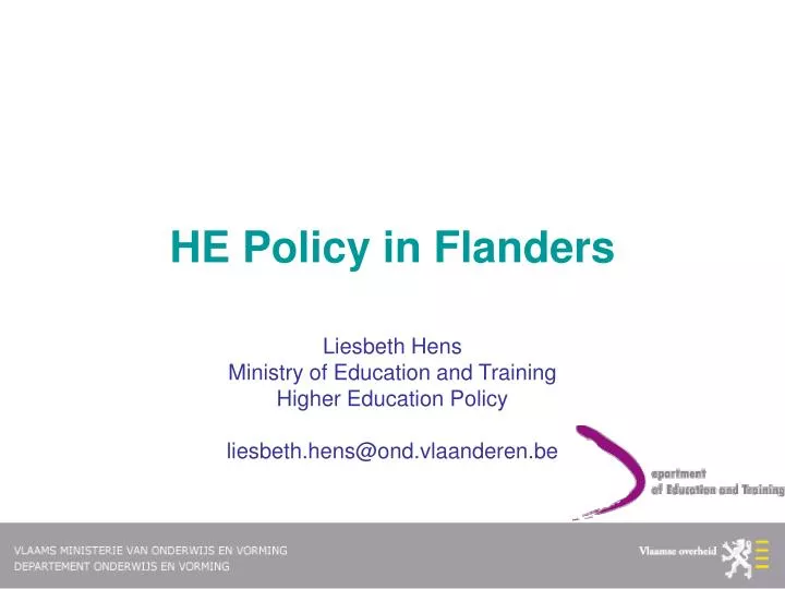 he policy in flanders