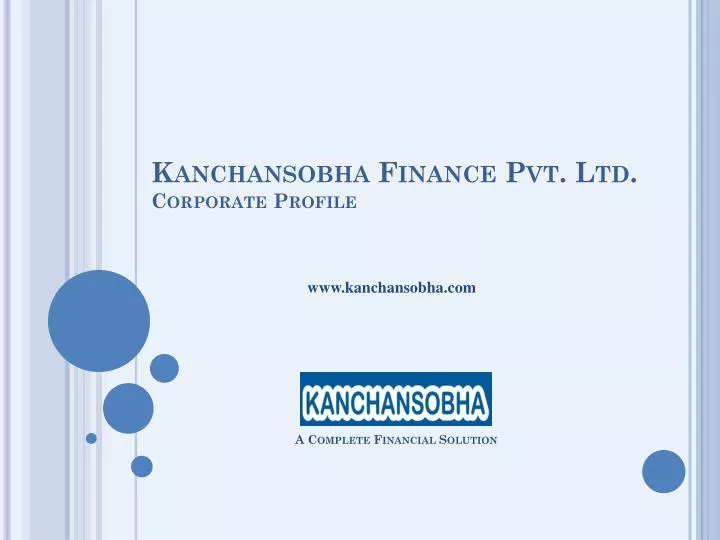 kanchansobha finance pvt ltd corporate profile
