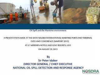 Oil Spill and the Maritime environment