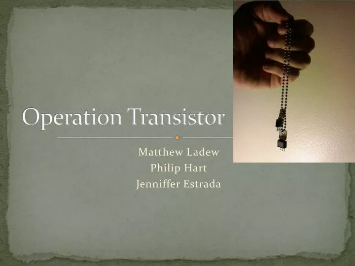 operation transistor