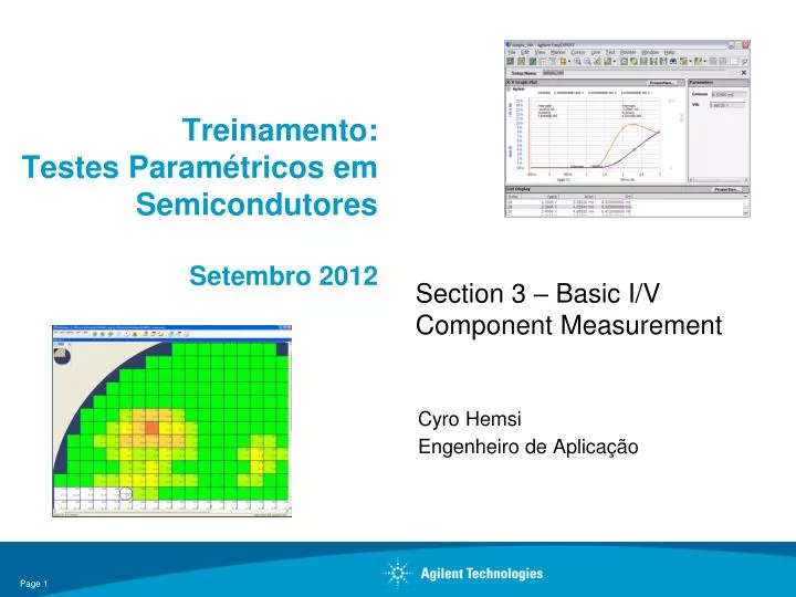 treinamento testes param tricos em semicondutores setembro 2012