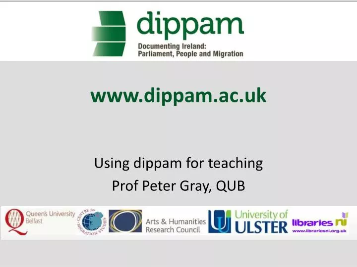 www dippam ac uk