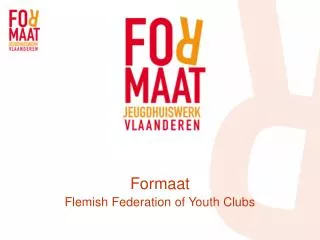 Formaat Flemish Federation of Youth Clubs